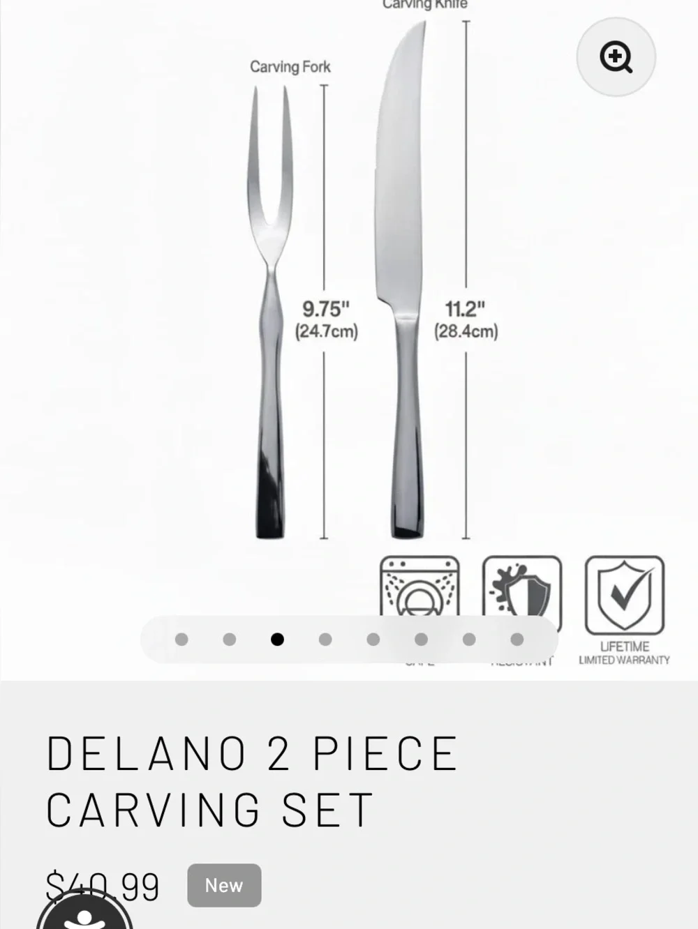 🍉 MIKASA DELANO 2 PIECE CARVING SET